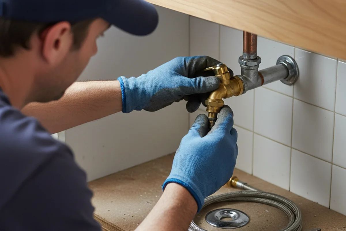 Shutoff valve and fitting work during Repiping in Nashville